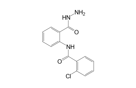 N-(o-chlorobenzoyl)anthranilic acid, hydrazide