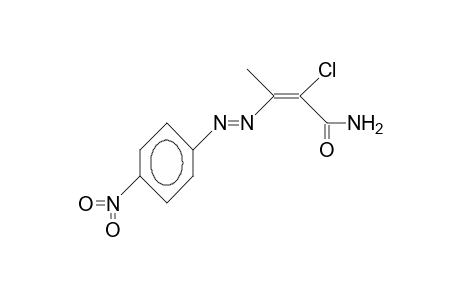 2-Chloro-3-(4-nitro-phenylazo)-2-butenoic acid, amide