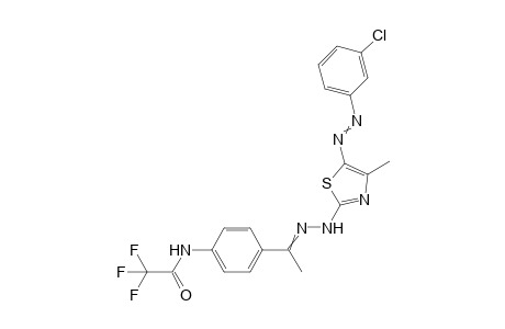 N-[4-(1-{[5-(3-Chloro-phenylazo)-4-methyl-thiazol-2-yl]-hydrazono}-ethyl)-phenyl]-2,2,2-trifluoro-acetamide