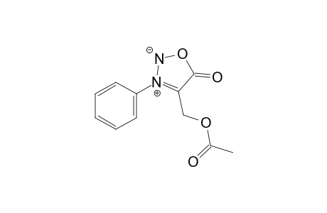 4-(hydroxymethyl)-3-phenylsydnone, acetate (ester)