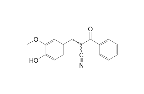alpha-benzoyl-4-hydroxy-3-methoxycinnamonitrile