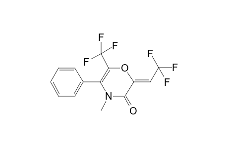 4-Methyl-5-phenyl-2-(2,2,2-trifluoroethylidene)-6-trifluoromethyl-2,3-dihydro-4H-1,4-oxazin-3-one