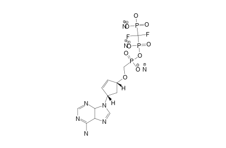 (1'S,4'R)-9-[4'-(HYDROXY)-[[(DIFLUORO)-(PHOSPHONO)-METHYL]-HYDROXYPHOSPHORYLOXY]-PHOSPHORYLMETHOXY)-CYCLOPENT-2'-ENYL]-ADENINE-(TRIS-AMMONIUM-SALT)