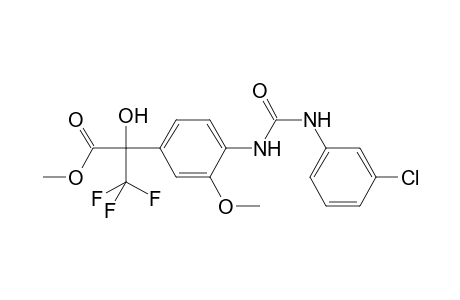 Methyl 2-(4-{[(3-chlorophenyl)carbamoyl]amino}-3-methoxyphenyl)-3,3,3-trifluoro-2-hydroxypropanoate