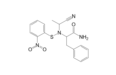 N-[1'-Cyanoethyl]-N-[(2"-nitrophenyl)thio]-alaninamide