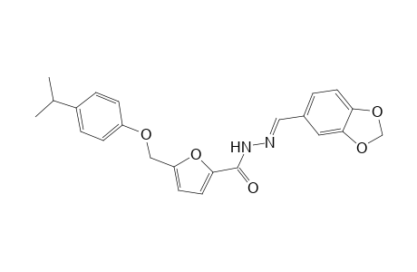 N'-[(E)-1,3-benzodioxol-5-ylmethylidene]-5-[(4-isopropylphenoxy)methyl]-2-furohydrazide