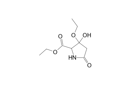 3-Ethoxy-3-hydroxy-5-keto-pyrrolidine-2-carboxylic acid ethyl ester