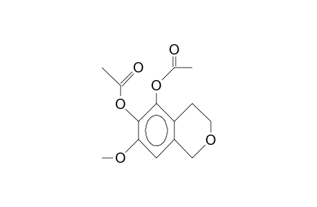 5,6-Diacetoxy-7-methoxy-3,4-dihydro-1H-benzo-2-pyran