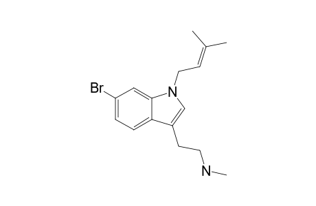 N-{2-[6-BROMO-1-(3-METHYL-2-BUTENYL)-1-H-INDOL-3-YL]-ETHYL}-N-METHYLAMINE;DEFORMYLFLUSTRABROMINE_B