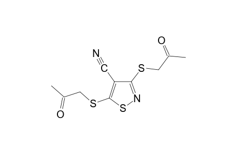 3,5-bis(acetonylthio)-4-isothiazolecarbonitrile