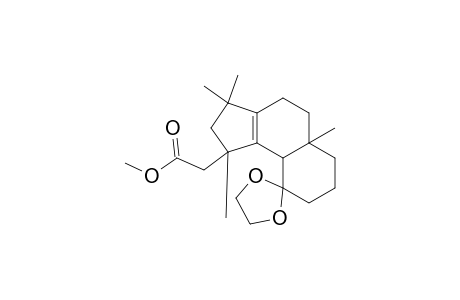 METHYL-[(1'S,5A'S,9A'S)-9',9'-ETHYLENEDIOXY-1',3',3',5A'-TETRAMETHYL-2',3',4',5',5A',6',7',8',9',9A'-DECAHYDRO-1H-BENZ-[E]-INDEN-1-YL]-ACETATE