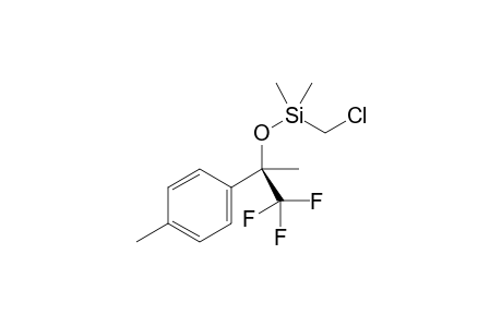 chloromethyl-dimethyl-[(1R)-2,2,2-trifluoro-1-methyl-1-(p-tolyl)ethoxy]silane