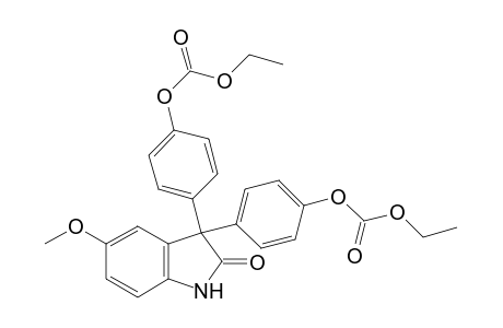 3,3-bis(p-hydroxyphenyl)-5-methoxy-2-indolinone, bis(ethyl carbonate)(ester)