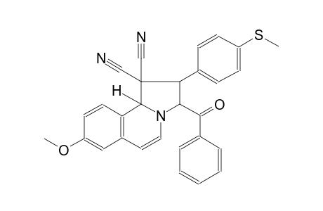 (2R,3R,10bS)-3-benzoyl-8-methoxy-2-[4-(methylsulfanyl)phenyl]-2,3-dihydropyrrolo[2,1-a]isoquinoline-1,1(10bH)-dicarbonitrile