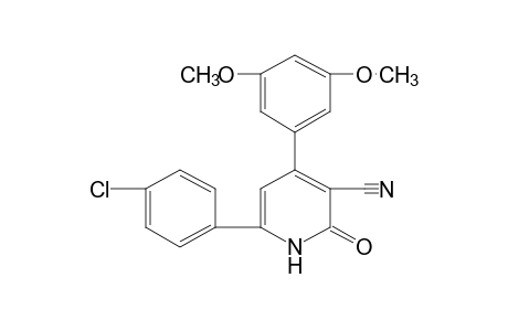 6-(p-chlorophenyl)-1,2-dihydro-4-(3,5-dimethoxyphenyl)-2-oxonicotinonitrile