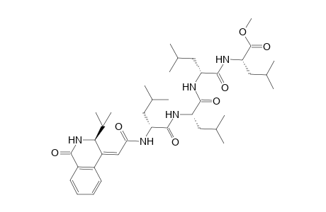 (2S,5R,8S,11R,Z)-methyl 2,5,8,11-tetraisobutyl-14-((S)-3-isopropyl-1-oxo-2,3-dihydroisoquinolin-4(1H)-ylidene)-4,7,10,13-tetraoxo-3,6,9,12-tetraazatetradecan-1-oate