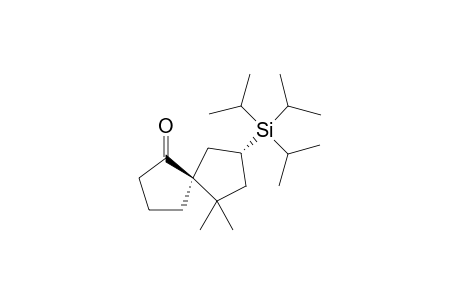 (5S,8R)-6,6-Dimethyl-8-triisopropylsilanyl-spiro[4.4]nonan-1-one