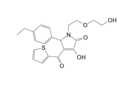 5-(4-ethylphenyl)-3-hydroxy-1-[2-(2-hydroxyethoxy)ethyl]-4-(2-thienylcarbonyl)-1,5-dihydro-2H-pyrrol-2-one