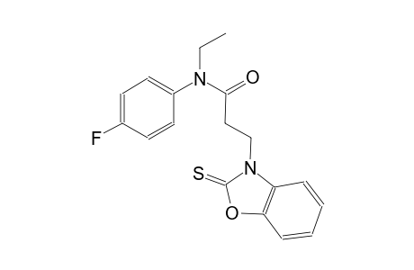 3-benzoxazolepropanamide, N-ethyl-N-(4-fluorophenyl)-2,3-dihydro-2-thioxo-