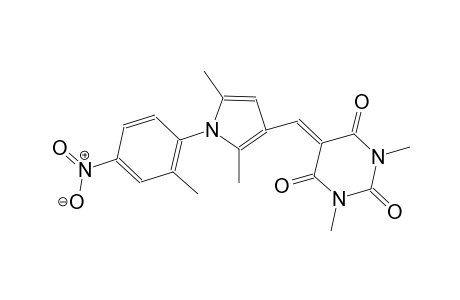 5-{[2,5-dimethyl-1-(2-methyl-4-nitrophenyl)-1H-pyrrol-3-yl]methylene}-1,3-dimethyl-2,4,6(1H,3H,5H)-pyrimidinetrione