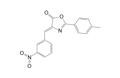 (4E)-2-(4-Methylphenyl)-4-(3-nitrobenzylidene)-1,3-oxazol-5(4H)-one