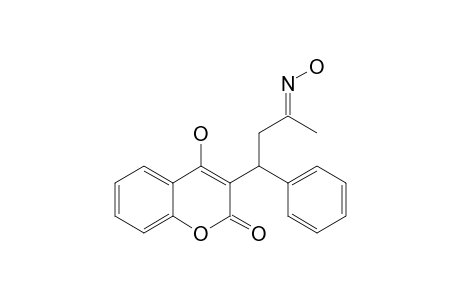 4-Hydroxy-3-[1'-phenyl-3'-oxobutyl]-2H-[1]-benzopyran-2-one - oxime