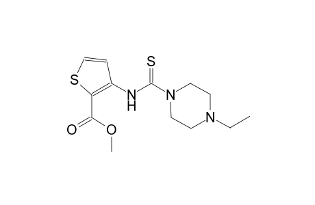 2-thiophenecarboxylic acid, 3-[[(4-ethyl-1-piperazinyl)carbonothioyl]amino]-, methyl ester