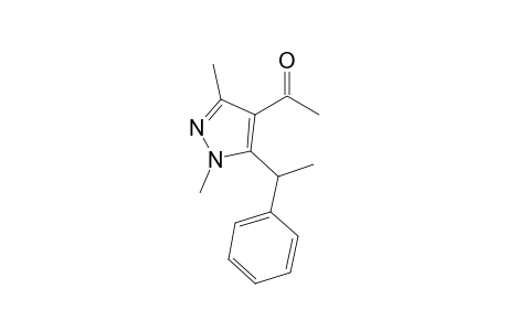1-[1,3-dimethyl-5-(1-phenylethyl)-4-pyrazolyl]ethanone