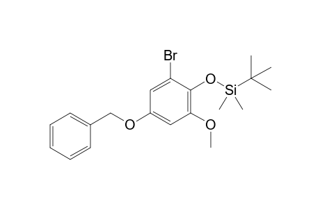 5-BENZYLOXY-1-BROMO-2-(TERT.-BUTYLDIMETHYLSILYLOXY)-3-METHOXYBENZENE
