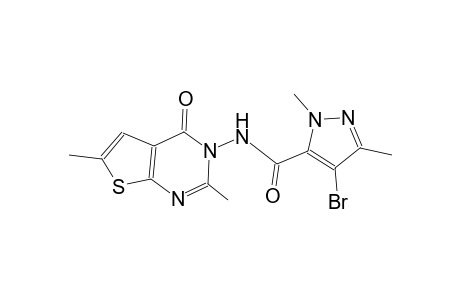 4-bromo-N-(2,6-dimethyl-4-oxothieno[2,3-d]pyrimidin-3(4H)-yl)-1,3-dimethyl-1H-pyrazole-5-carboxamide