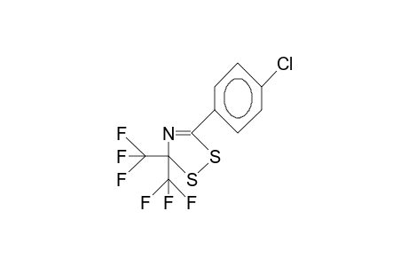 5-(4-Chloro-phenyl)-3,3-bis(trifluoromethyl)-3H-1,2,4-dithiazole