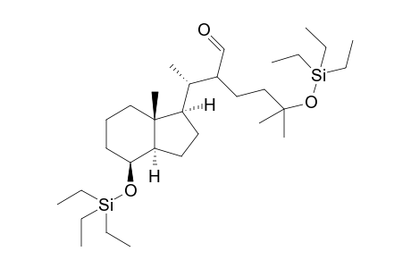 (8S,20R,22.xi.)-Des-A,B-8-[(triethylsilyl)oxy]-22-formyl-25-[(triethylsilyl)oxy]-cholestane