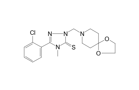 5-(2-Chlorophenyl)-2-(1,4-dioxa-8-azaspiro[4.5]dec-8-ylmethyl)-4-methyl-2,4-dihydro-3H-1,2,4-triazole-3-thione