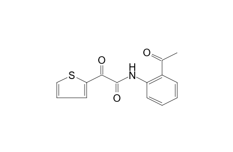 Glyoxylamide, N-(2'-acetylphenyl)-2-(2'-thiofuryl)-