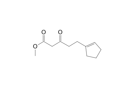 Methyl 3-oxo-5-(1-cyclopentenyl)pentanoate