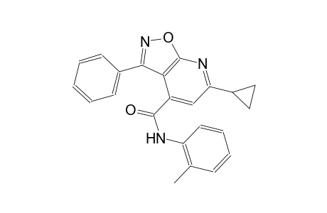 isoxazolo[5,4-b]pyridine-4-carboxamide, 6-cyclopropyl-N-(2-methylphenyl)-3-phenyl-