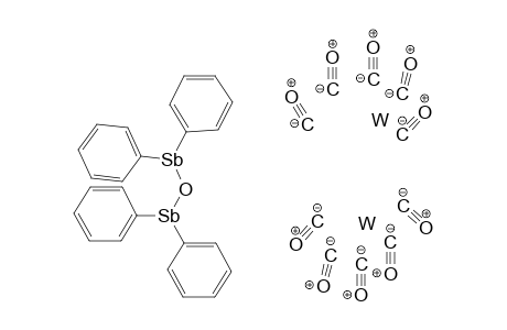 Ditungsten diphenylstibanyloxy(diphenyl)stibane decacarbonyl