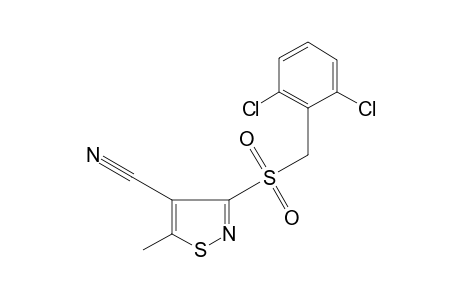 3-[(2,6-DICHLOROBENZYL)SULFONYL]-5-METHYL-4-ISOTHIAZOLECARBONITRILE