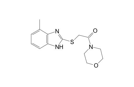 Ethanone, 2-(4-methyl-2-benzimidazolylthio)-1-(4-morpholyl)-