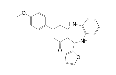 11-(2-furyl)-3-(4-methoxyphenyl)-2,3,4,5,10,11-hexahydro-1H-dibenzo[b,e][1,4]diazepin-1-one