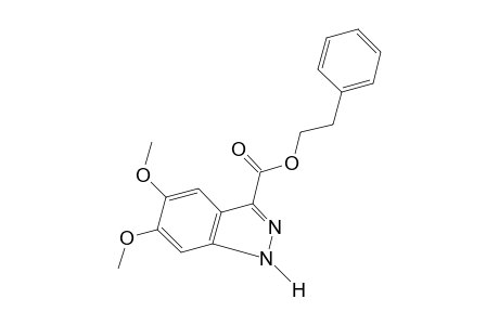 5,6-dimethoxy-1H-indazole-3-carboxylic acid, phenethyl ester
