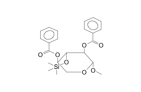 Methyl-2,4-di-O-benzoyl-3-O-trimethylsilyl.beta.-D-xylopyranosid