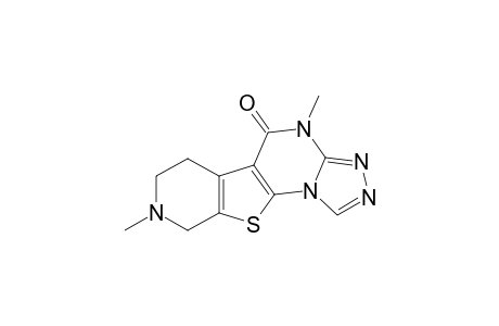 Pyrido[4',3':4,5]thieno[3,2-e][1,2,4]triazolo[4,3-a]pyrimidin-5(4H)-o ne, 6,7,8,9-tetrahydro-4,8-dimethyl-