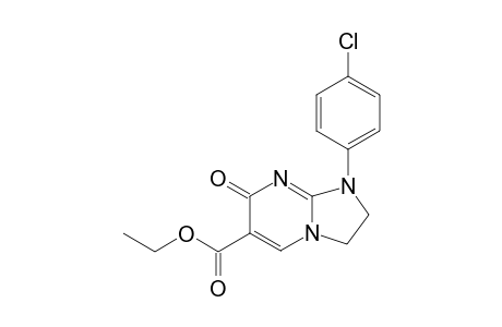 ETHYL-1-(4-CHLOROPHENYL)-7(1H)-OXO-2,3-DIHYDROIMIDAZO-[1,2-A]-PYRIMIDINE-6-CARBOXYLATE