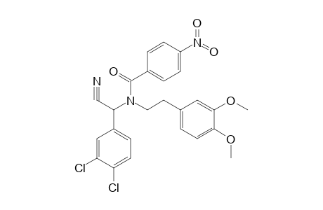 N-(alpha-cyano-3,4-dichlorobenzyl)-N-(3,4-dimethoxyphenethyl)-p-nitrobenzamide