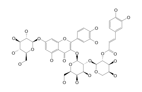 QUERCETIN-3-O-(2-E-CAFFEOYL)-ALPHA-L-ARABINOPYRANOSYL-(1->2)-BETA-D-GALACTOPYRANOSYL-7-O-BETA-D-GLUCOPYRANOSIDE