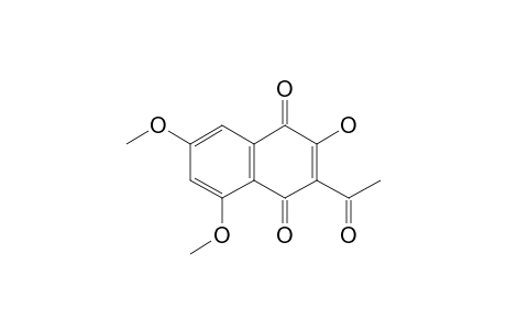 1,4-Naphthalenedione, 3-acetyl-2-hydroxy-5,7-dimethoxy-