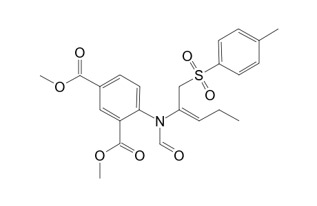 2-[N-Formyl-N-(2,4-dicarboxymethoxyphenyl)amido]-1-tosylpent-2-ene