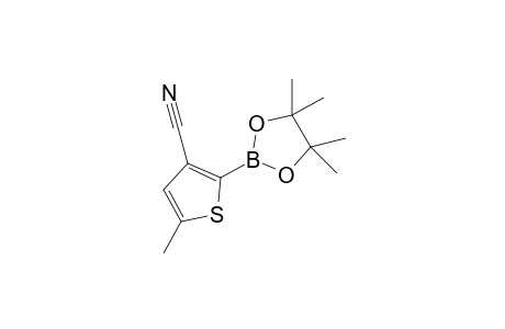 5-Methyl-2-(4,4,5,5-tetramethyl-1,3,2-dioxaborolan-2-yl)- thiophene-3-carbonitrile