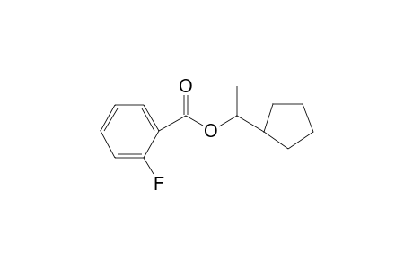 2-Fluorobenzoic acid, 1-cyclopentylethyl ester